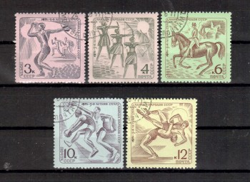 Sowjetunion 3893 - 3897 gestempelt