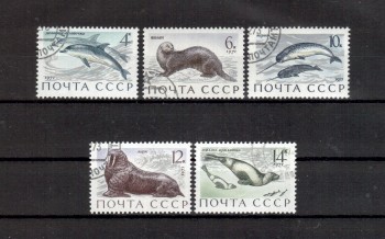 Sowjetunion 3913 - 3917 gestempelt