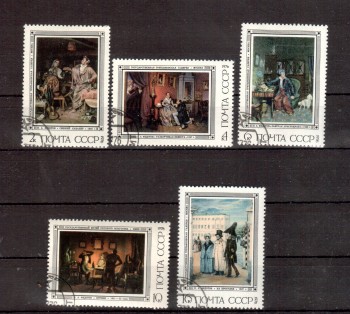 Sowjetunion 4487 - 4491 gestempelt