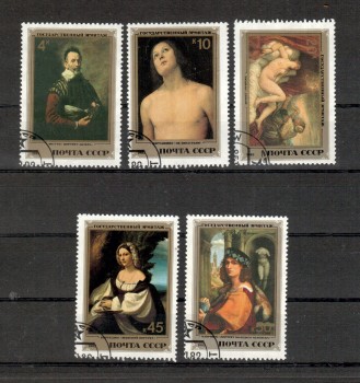 Sowjetunion 5229 - 5233 gestempelt