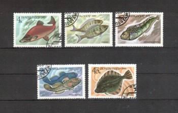 Sowjetunion 5294 - 5298 gestempelt