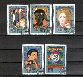 Sowjetunion 5497 - 5501 gestempelt