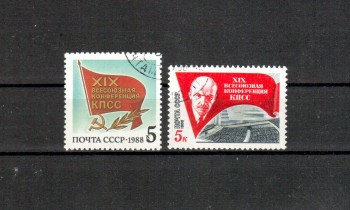 Sowjetunion 5837 - 5838 gestempelt