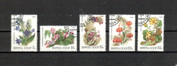 Sowjetunion 5847 - 5851 gestempelt