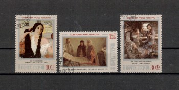 Sowjetunion 5861 - 5863 gestempelt