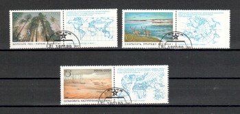 Sowjetunion 5921 - 5923 gestempelt