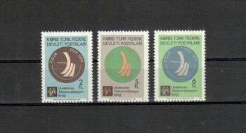 tuerk.Zypern Michelnummer 74 - 76 postfrisch