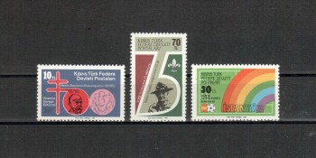 tuerk.Zypern Michelnummer 122 - 124 postfrisch