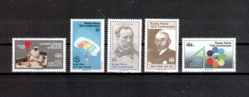 tuerk.Zypern Michelnummer 174 - 178 postfrisch