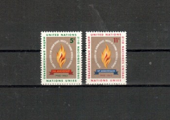 UNO New York Michelnummer 136 - 137 postfrisch UNO New York Michelnummer 136 - 137 postfrisch