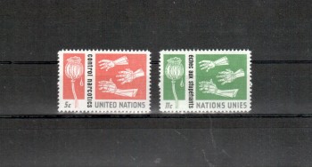 UNO New York Michelnummer 142 - 143 postfrisch