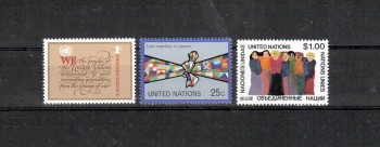 UNO New York Michelnummer 315 - 317 postfrisch UNO New York Michelnummer 315 - 317 postfrisch