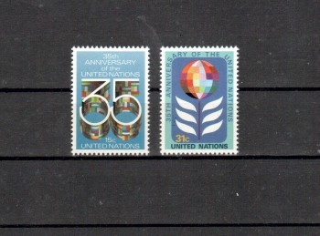 UNO New York Michelnummer 346 - 347 A postfrisch