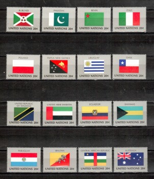 UNO New York Michelnummer 448 - 463 postfrisch UNO New York Michelnummer 448 - 463 postfrisch