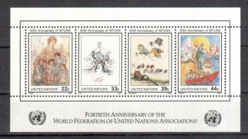 UNO New York Michelnummer 515 - 518 Block 9 postfrisch UNO New York Michelnummer 515 - 518 Block 9 postfrisch