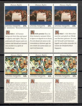 UNO New York Michelnummer 595 - 596 postfrisch UNO New York Michelnummer 595 - 596 postfrisch