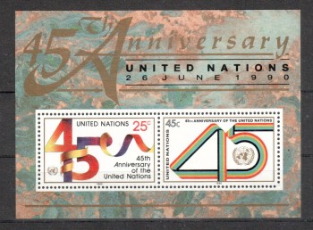 UNO New York Michelnummer 602 - 603 Block 11 postfrisch