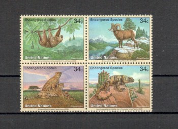 UNO New York Michelnummer 890 - 893 postfrisch UNO New York Michelnummer 890 - 893 postfrisch