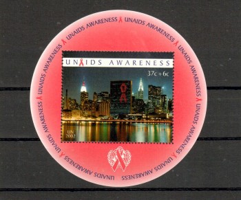 UNO New York Michelnummer 913 Block 22 postfrisch UNO New York Michelnummer 913 Block 22 postfrisch