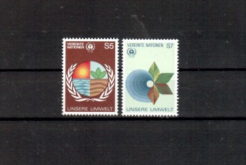 UNO Wien Michelnummer 24 - 25 postfrisch UNO Wien Michelnummer 24 - 25 postfrisch