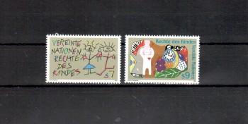 UNO Wien Michelnummer 117 - 118 postfrisch