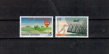 UNO Wien Michelnummer 119 - 120 postfrisch