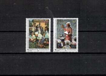 UNO Wien Michelnummer 141 - 142 postfrisch UNO Wien Michelnummer 141 - 142 postfrisch