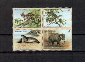 UNO Wien Michelnummer 162 - 165 postfrisch