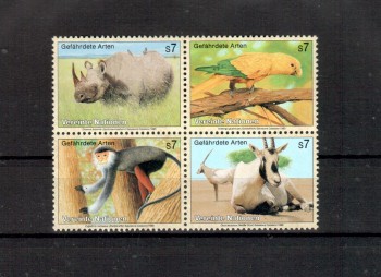 UNO Wien Michelnummer 180 - 183 postfrisch