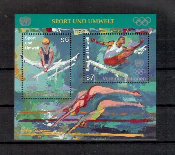 UNO Wien Michelnummer 214 - 215 Block7 postfrisch UNO Wien Michelnummer 214 - 215 Block7 postfrisch