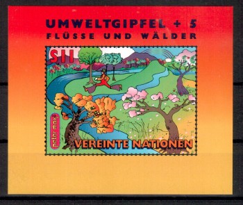 UNO Wien Michelnummer 230 Block 8 postfrisch UNO Wien Michelnummer 230 Block 8 postfrisch