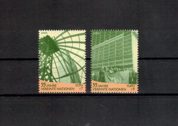 UNO Wien Michelnummer 309 - 310 postfrisch UNO Wien Michelnummer 309 - 310 postfrisch
