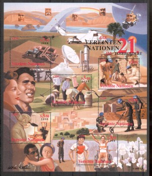 UNO Wien Michelnummer 311 - 316 Block 13 postfrisch UNO Wien Michelnummer 311 - 316 Block 13 postfrisch