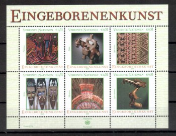 UNO Wien Michelnummer 381 - 386 Block 17 postfrisch UNO Wien Michelnummer 381 - 386 Block 17 postfrisch