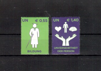 UNO Wien Michelnummer 543 - 544 postfrisch UNO Wien Michelnummer 543 - 544 postfrisch