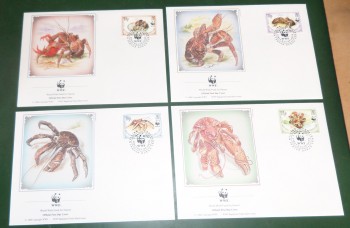 wwffdc: 015 Brit.Ind.Ozean Territorium Michelnummer 132 - 135 wwffdc: 015 Brit.Ind.Ozean Territorium Michelnummer 132 - 135