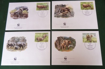 wwffdc: 027 Gabun Michelnummer 1009 - 1012