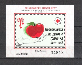 Makedonien Zwangszuschlag Michelnummer 83 Block 18 A postfrisch Makedonien Zwangszuschlag Michelnummer 83 Block 18 A postfrisch